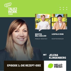 TALK2WORK Podcast Folge 1 Cover Die Rezept-Idee Hello Fresh